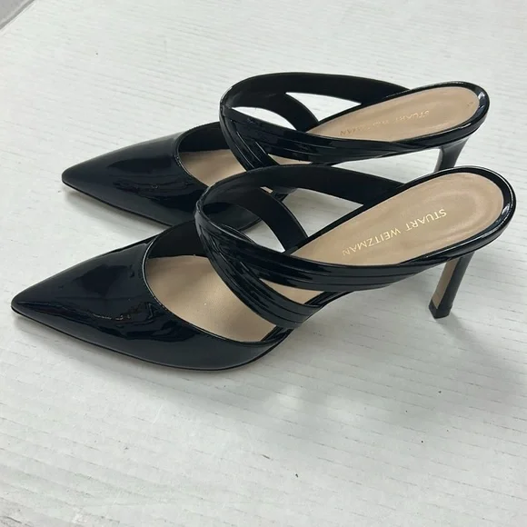 Stuart Weitzman Black Patent Leather Women's Shoes